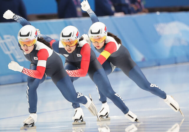 하얼빈 동계아시안게임 여자 100m 김민선 은메달