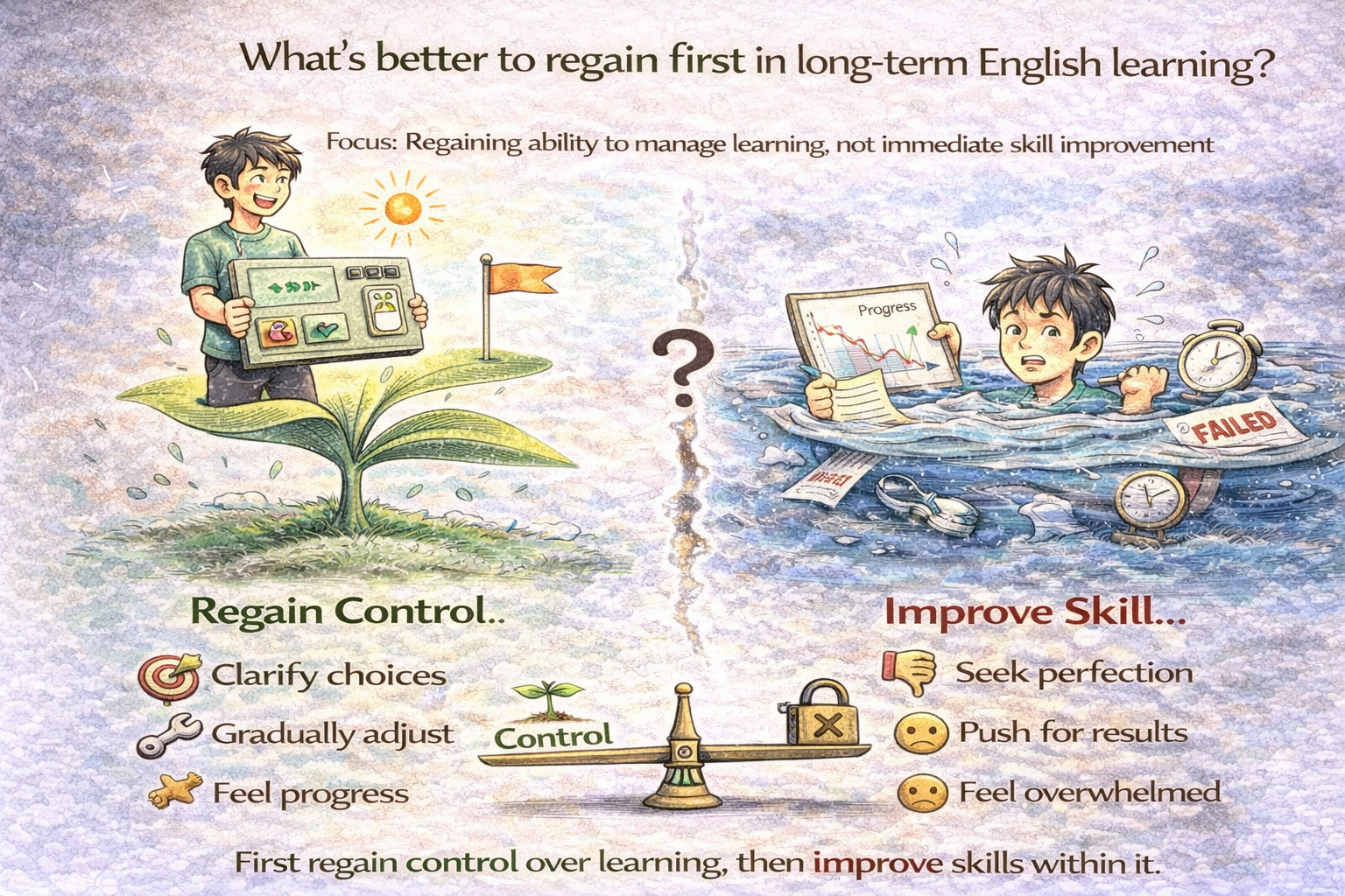 ㉚ 왜 장기 학습에서 통제감은 실력보다 먼저 회복되어야 하는가