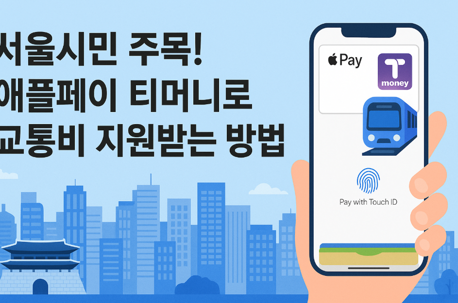 애플페이 티머니로 교통비 지원받는 방법 공개