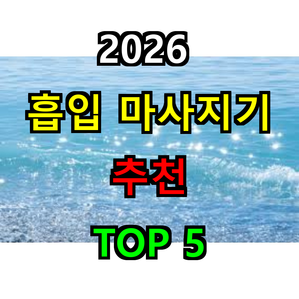 2026 흡입 마사지기 추천 TOP 5