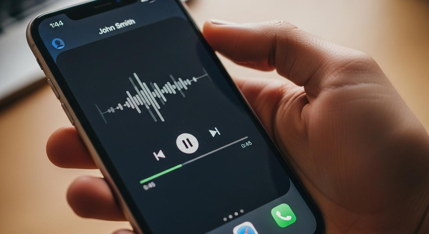 아이폰 통화녹음 재생 방법