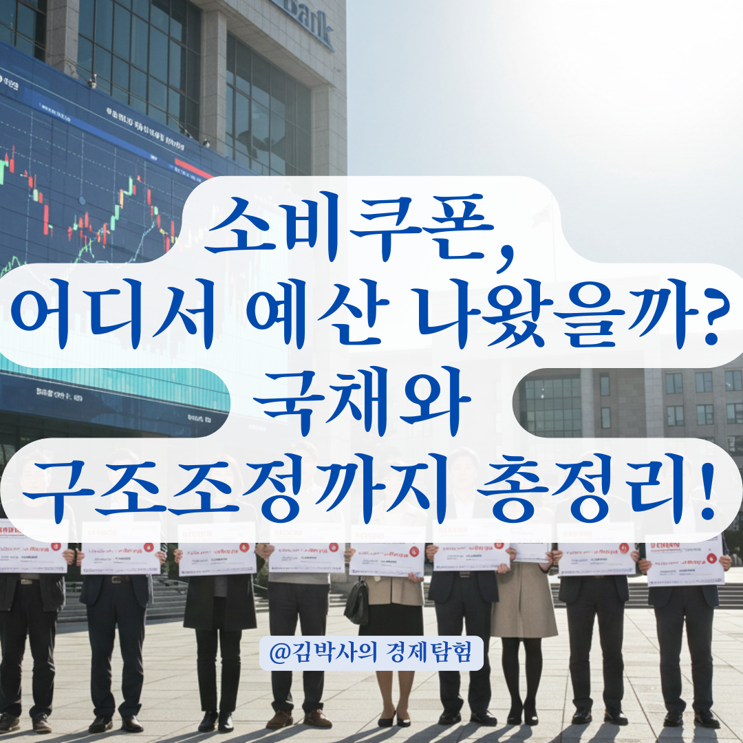 민생회복 소비쿠폰, 예산은 어디서 나온걸까? 실제 재원 구조와 예산 출처 정리.