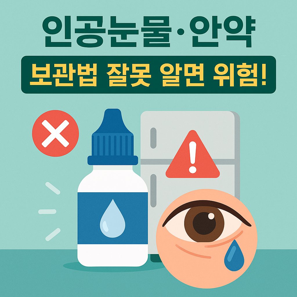 인공 눈물과 안약의 보관법