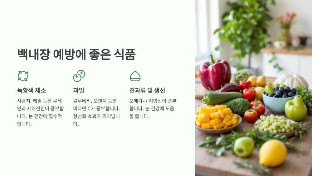 백내장 예방에 좋은 식품