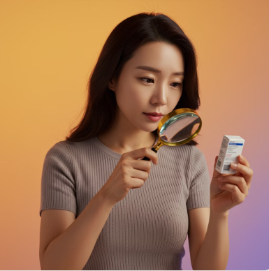 타이레놀 라벨 확인