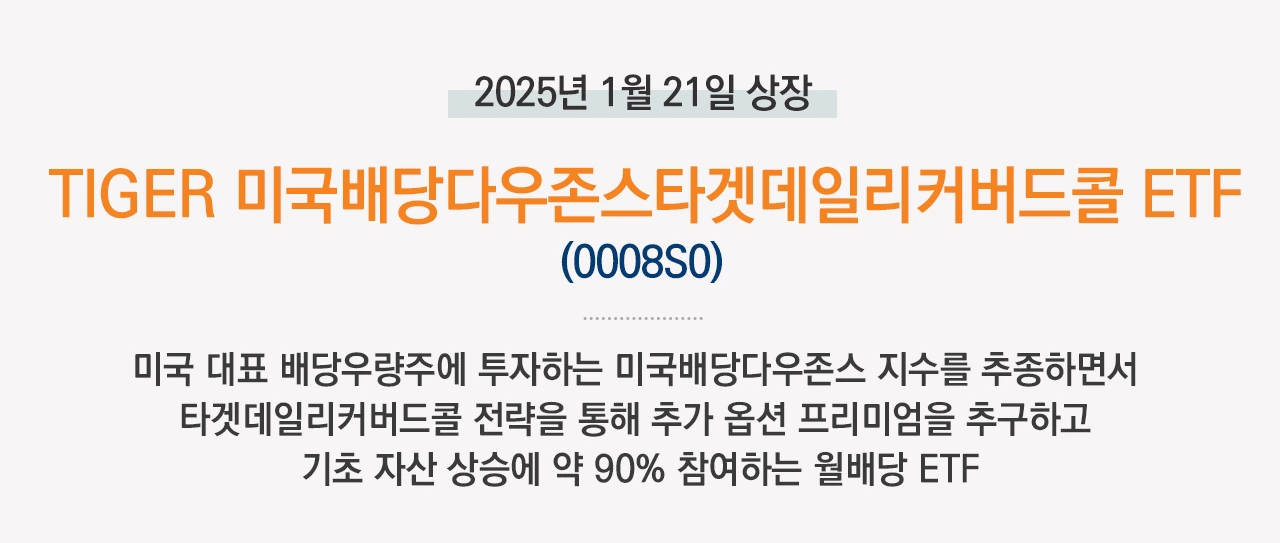 TIGER 미국배당다우존스타겟데일리커버드콜