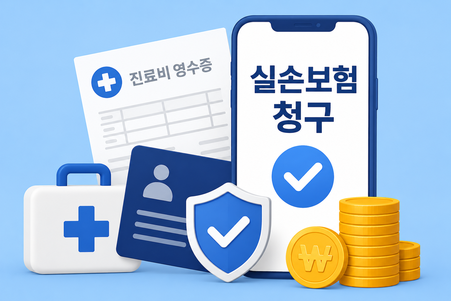실손보험 청구 방법 설명 이미지