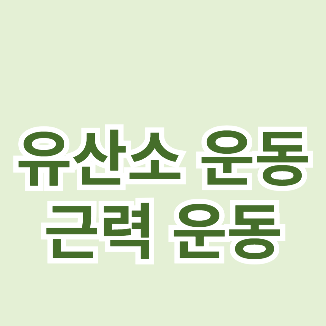 유산소 운동과 근력 운동의 균형 맞추기