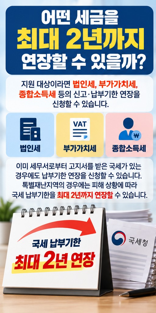 호우 피해 국세 납부 최대 2년 연장&amp;#44; 대상과 신청방법