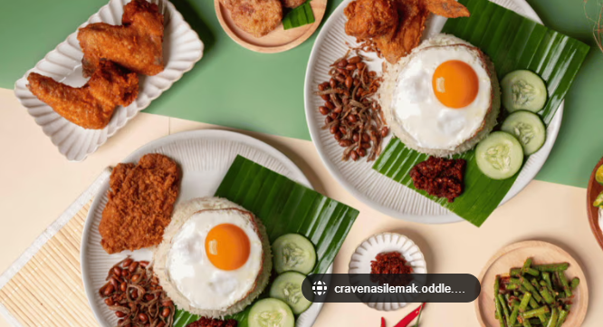 다양하게 구성된 Crave의 나시레막 (Photo: Crave)