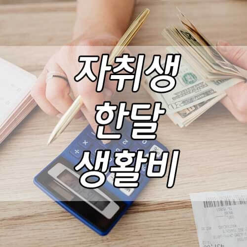 자취생 한달 생활비, 자취방 구할 때, 현실적으로 비용 계획하는 법 A to Z!