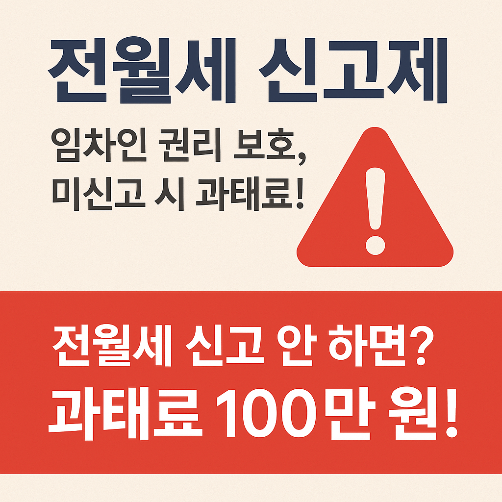 「전월세 신고제」 임차인 권리 보호, 미신고 시 과태료!