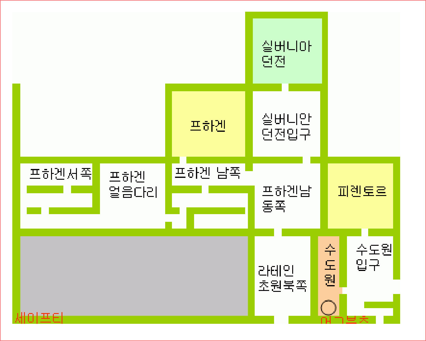 프하겐 근처 맵