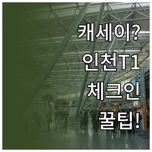 캐세이퍼시픽 인천공항 제1터미널 이용..