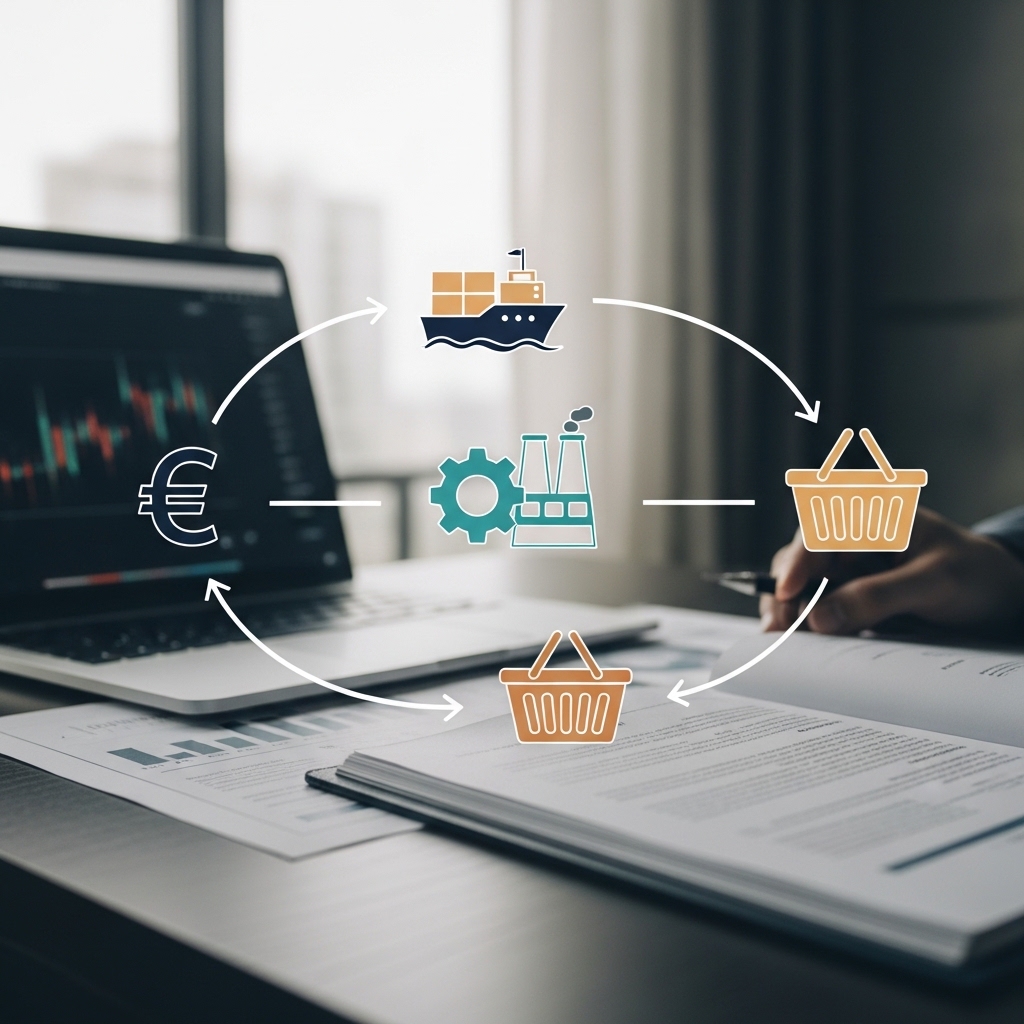 환율&rarr;수입&rarr;비용&rarr;물가 흐름