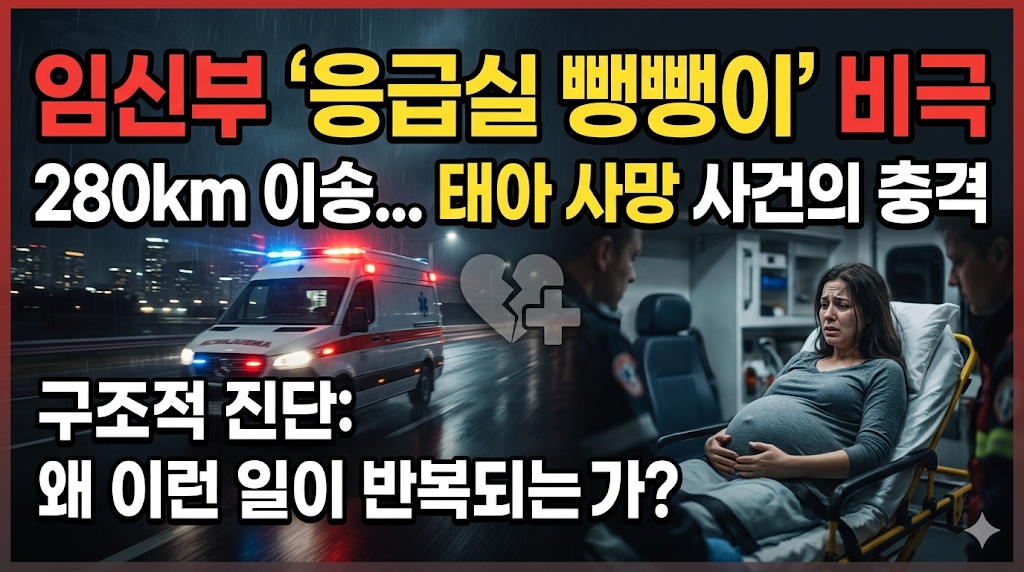 임신부 &lsquo;응급실 뺑뺑이&rsquo; 비극과 기적의 갈림길: 280km 이송 태아 사망 사건의 구조적 진단