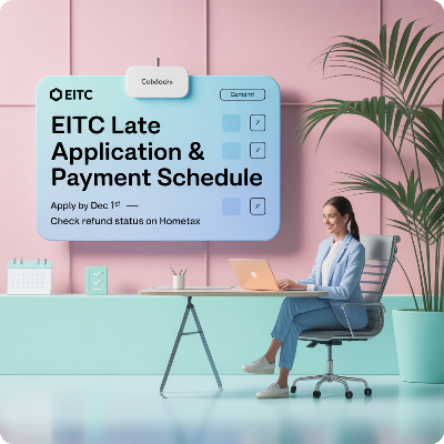 근로장려금 기한후 신청 지급일 이미지