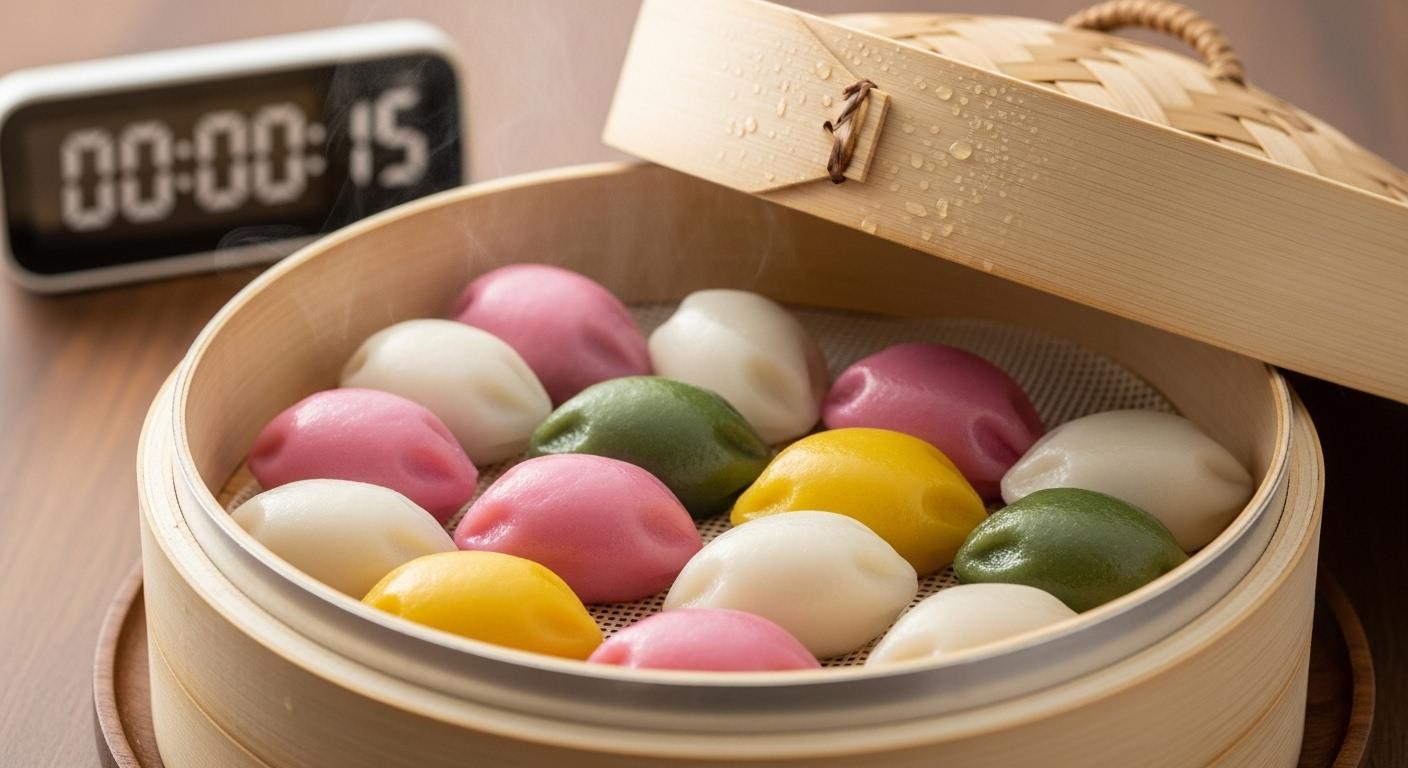 냉동송편 찌는 시간