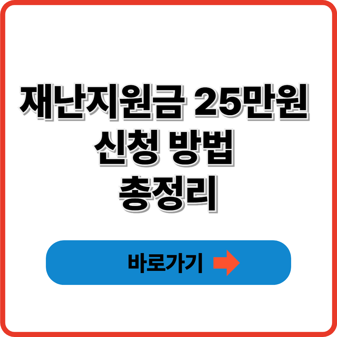재난지원금 25만원 신청 방법 총정리