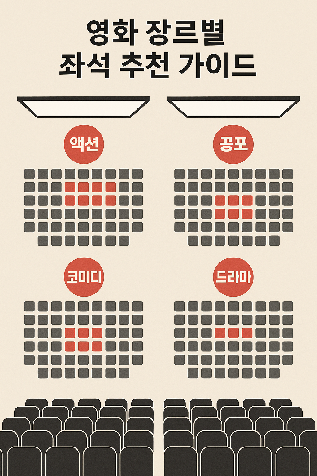 영화 장르별 좌석 추천 가이드