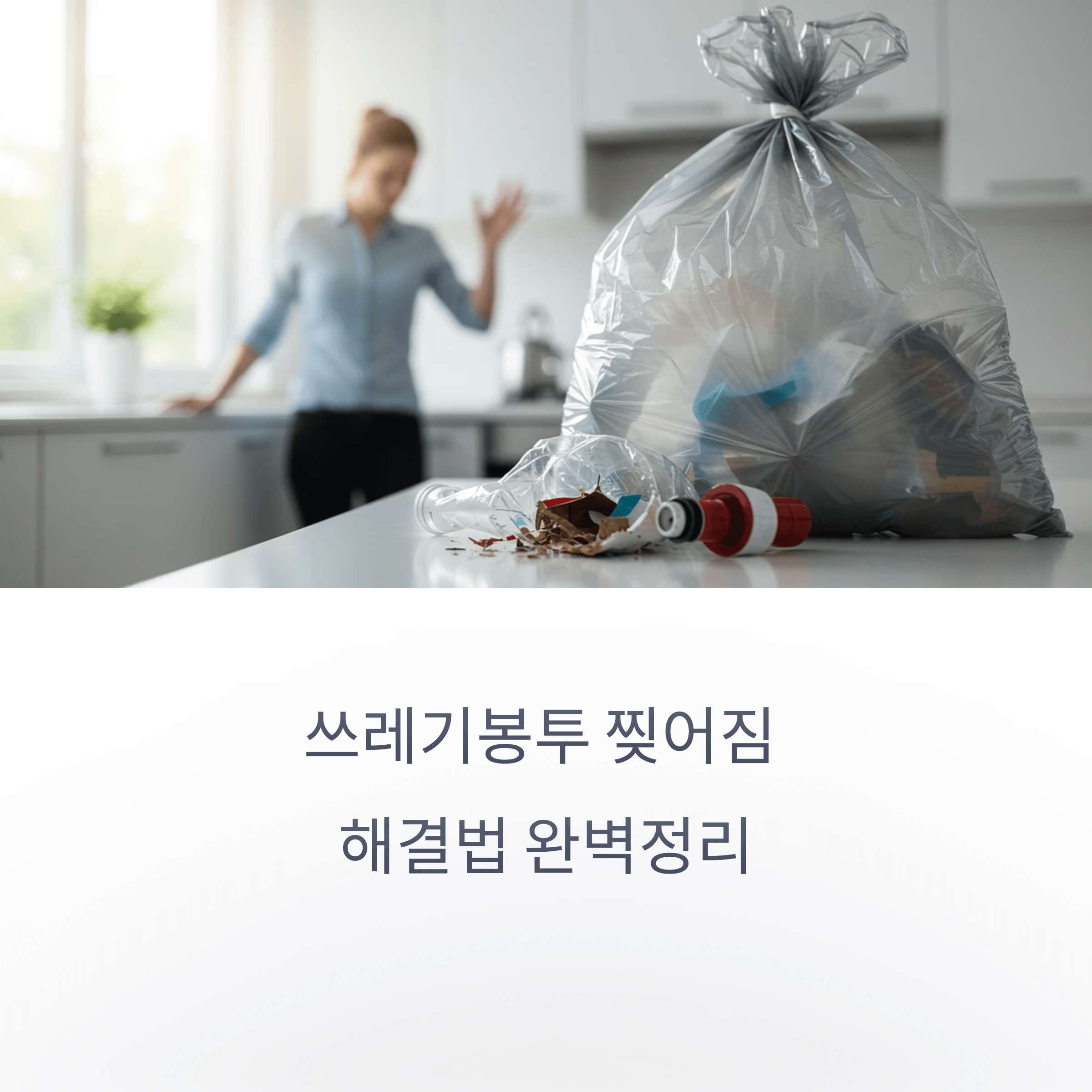 쓰레기 봉투 찢어짐 해결법 완벽정리