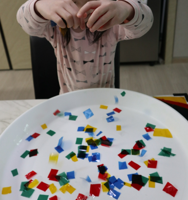 셀로판지 뿌리기