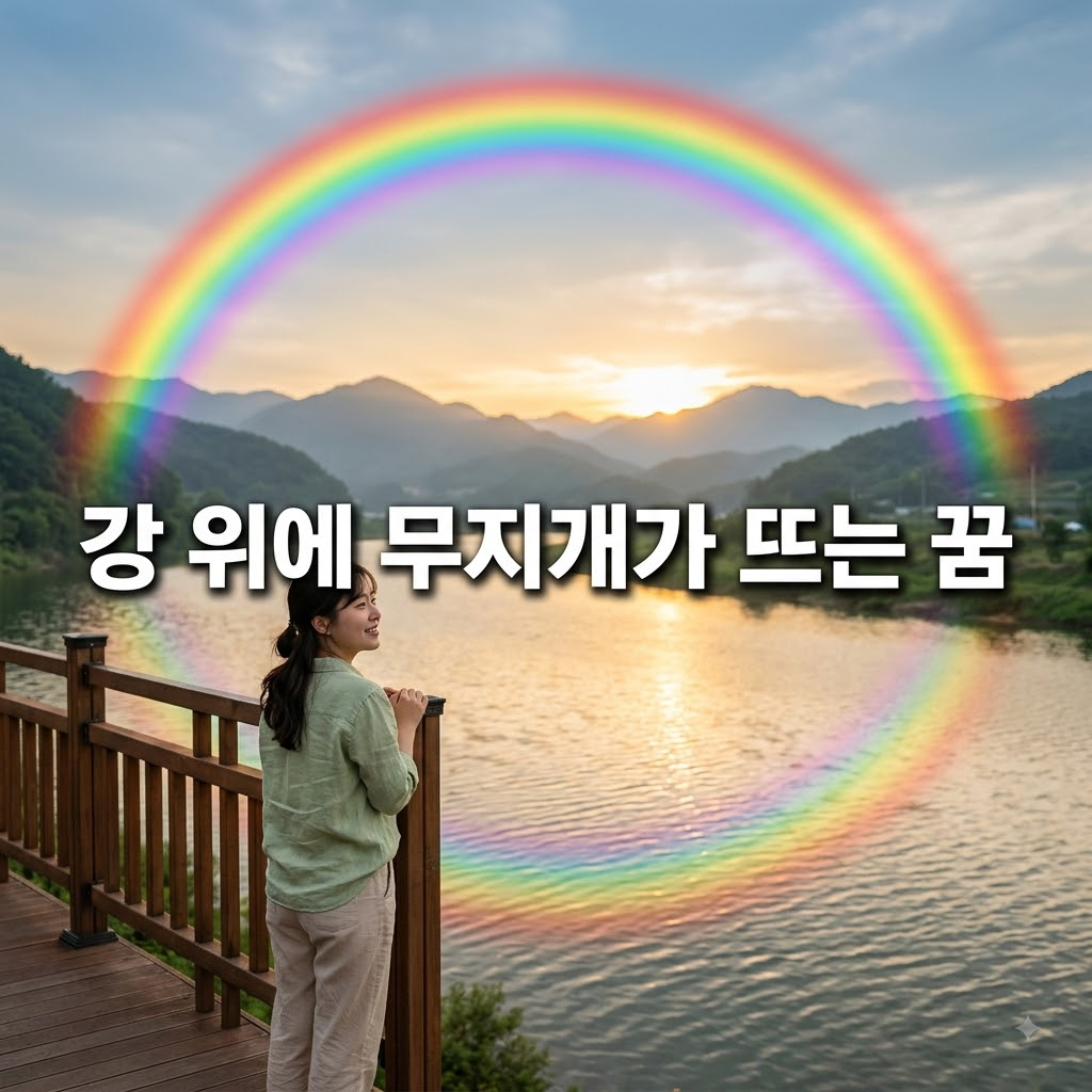 강 위에 무지개가 뜨는 꿈