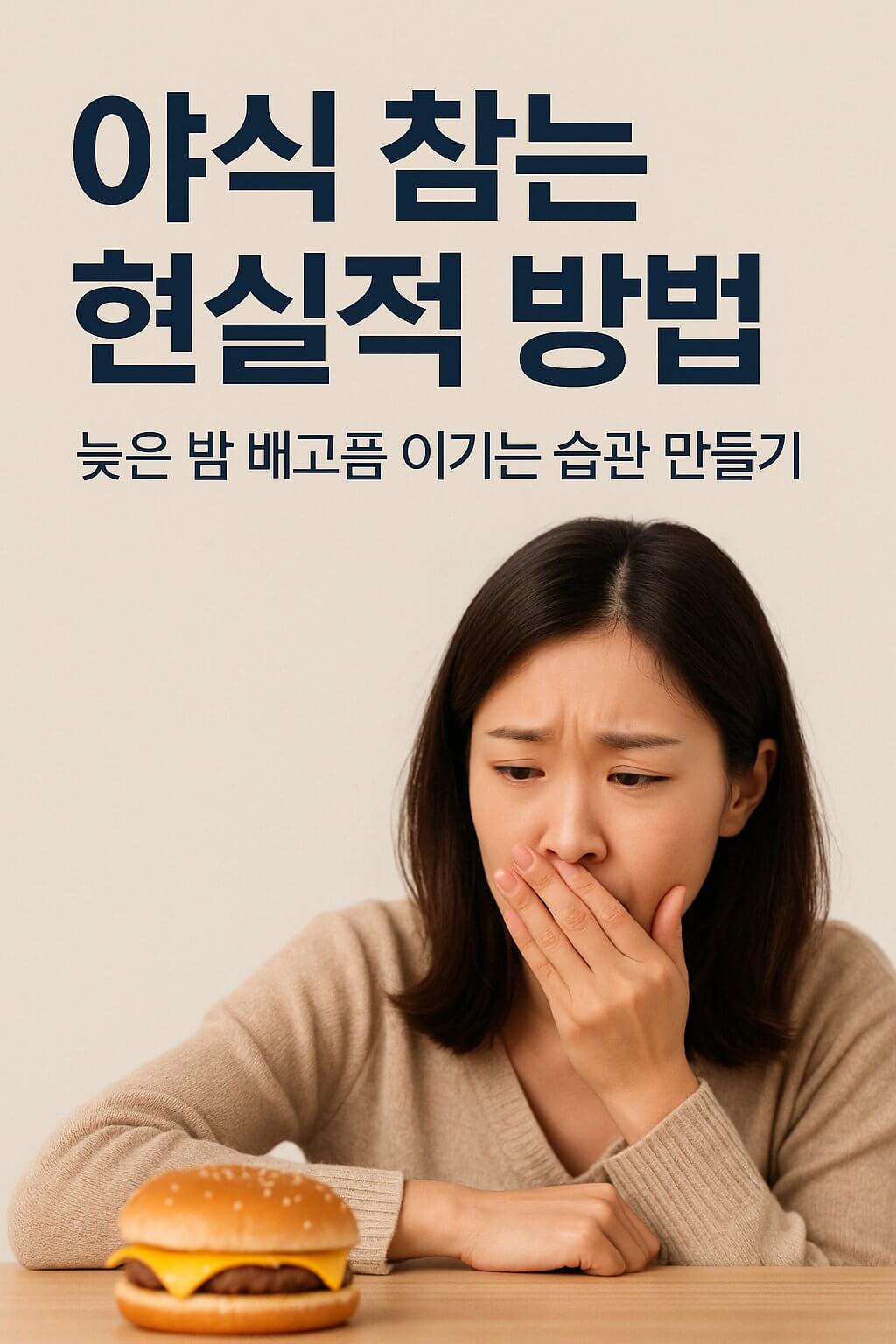 야식 참는 현실적 방법: 늦은 밤 배고픔 이기는 습관 만들기