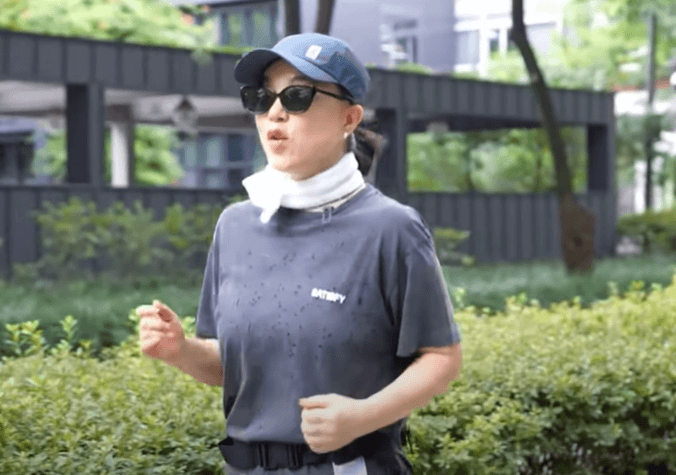 최화정 슬로우 조깅 효과 - 최화정 러닝 모습