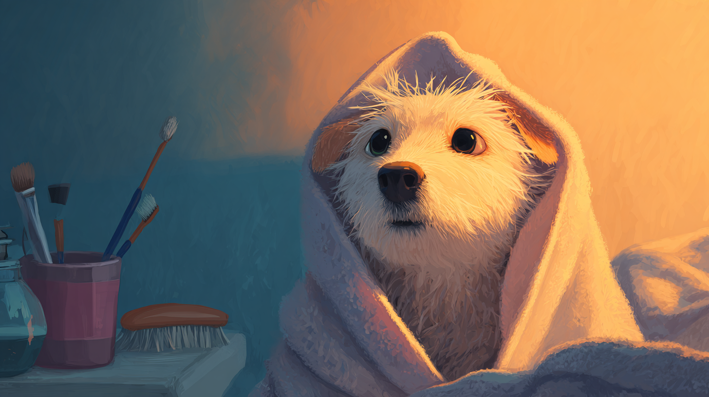 강아지 목욕 시키는 방법