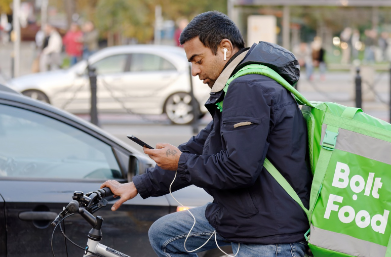 배달 및 택배 라이더 관련 사진