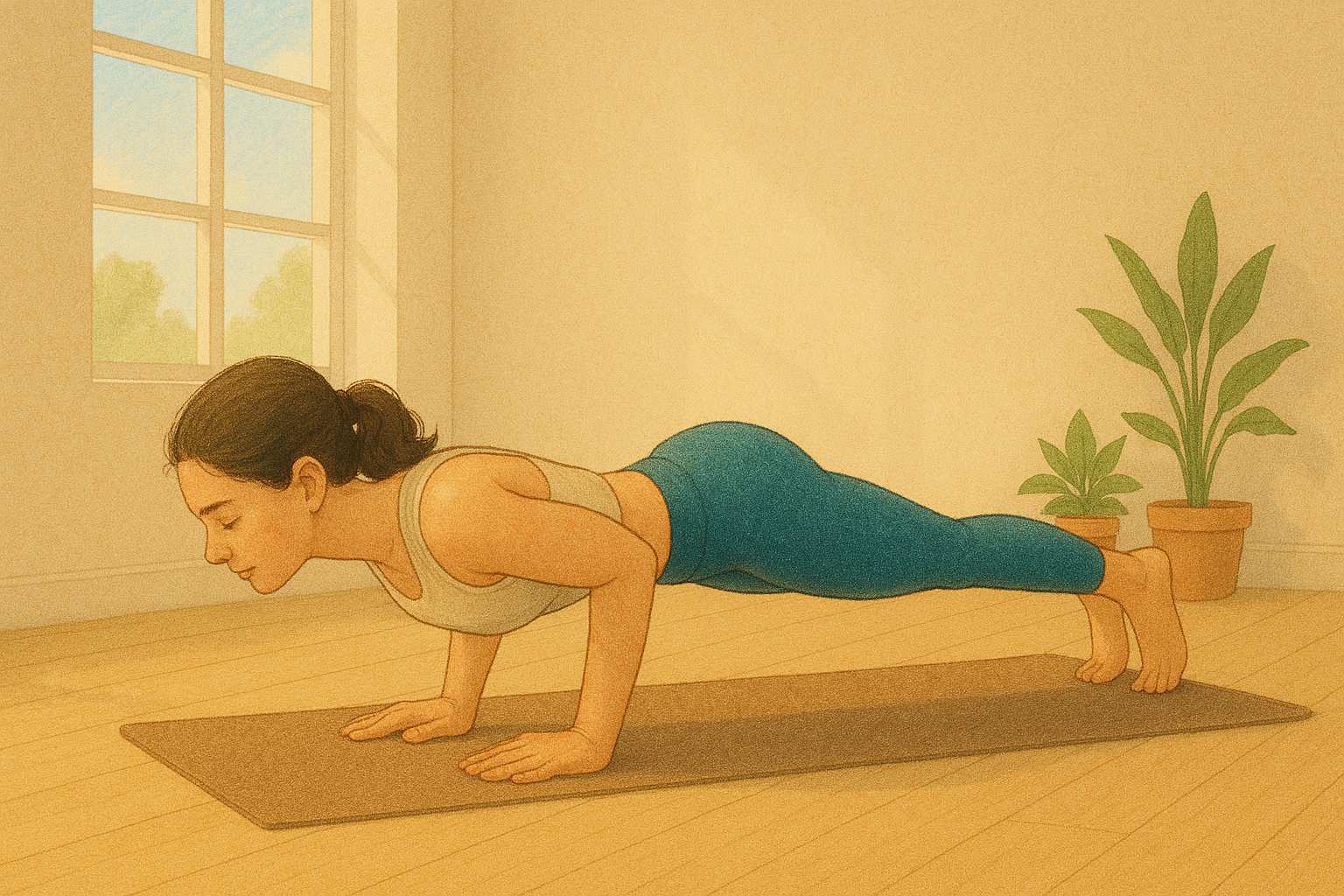 [요가]흔들리지 않는 중심 – 차투랑가 단다아사나