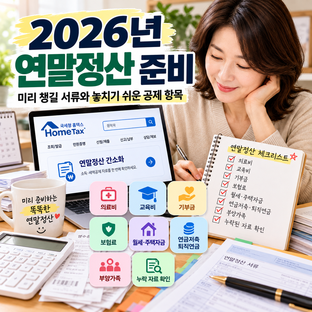 2026년 연말정산 준비｜미리 챙길 서류와 놓치기 쉬운 공제 항목