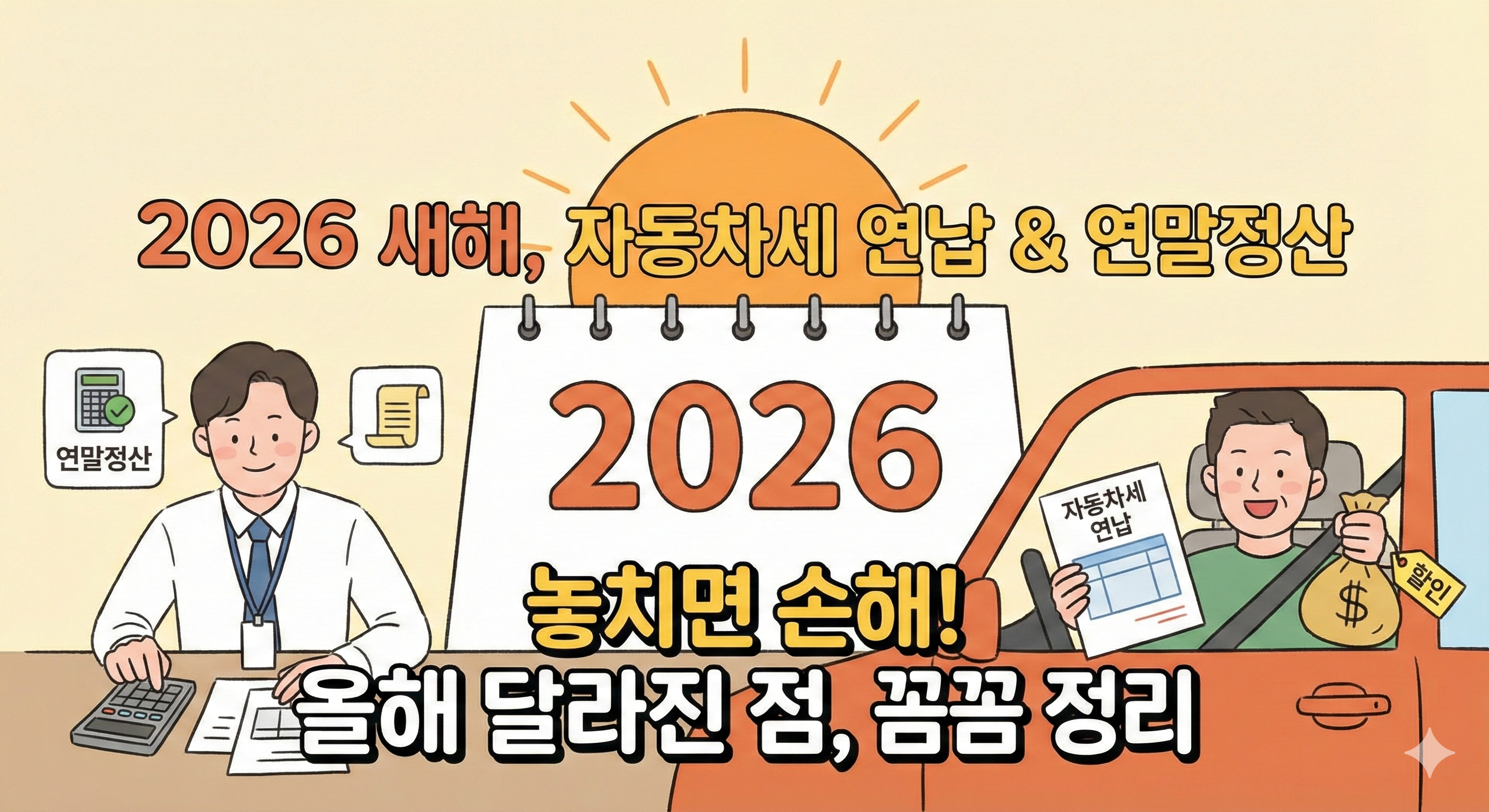 2026 자동차세 연납 및 연말정산
