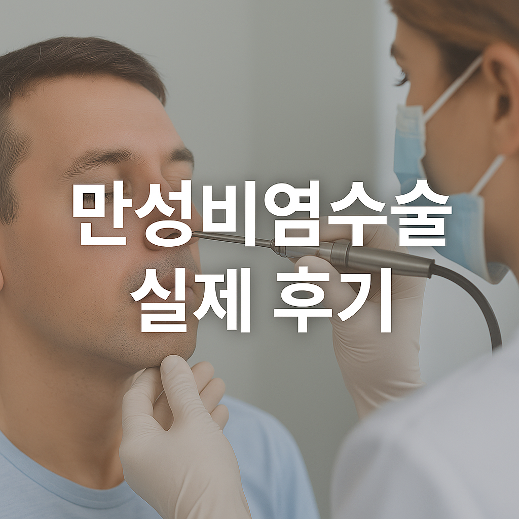 만성비염수술 실제 후기