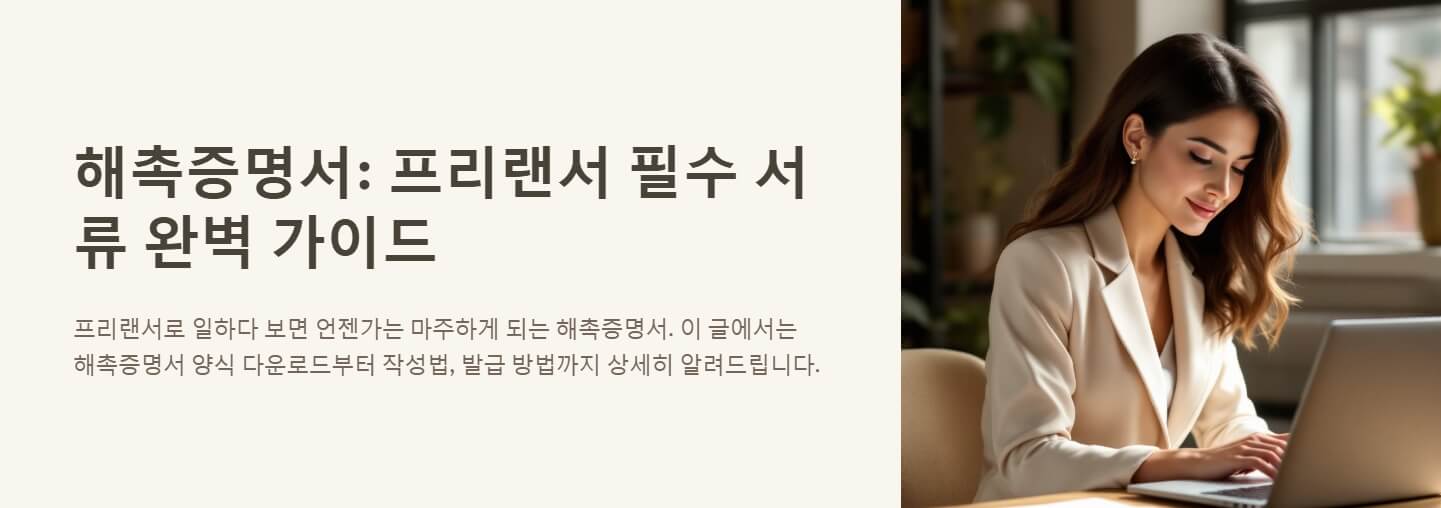 해촉증명서 양식 다운로드