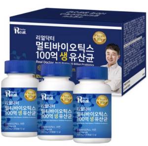 리얼닥터 멀티바이오틱스 100억 생 유산균 12g, 30정, 3개