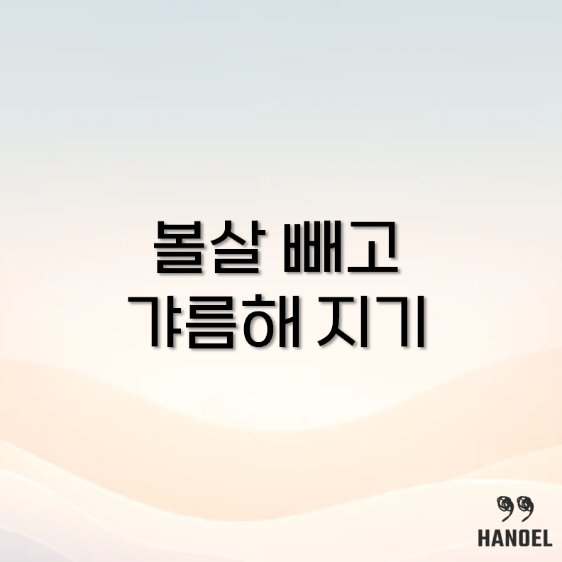볼살 빼는 법