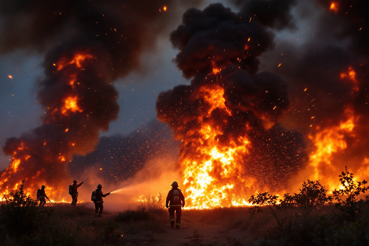 산불비화 현상의 위험성