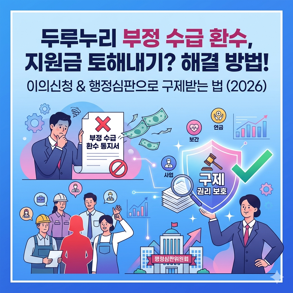 두루누리 부정수급 환수 대응법 3가지, 지원금 반환 및 이의신청 가이드