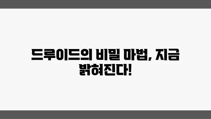 고대 켈트 신화에서의 드루이드와 마법사들