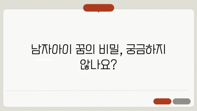 남자아이 꿈해몽