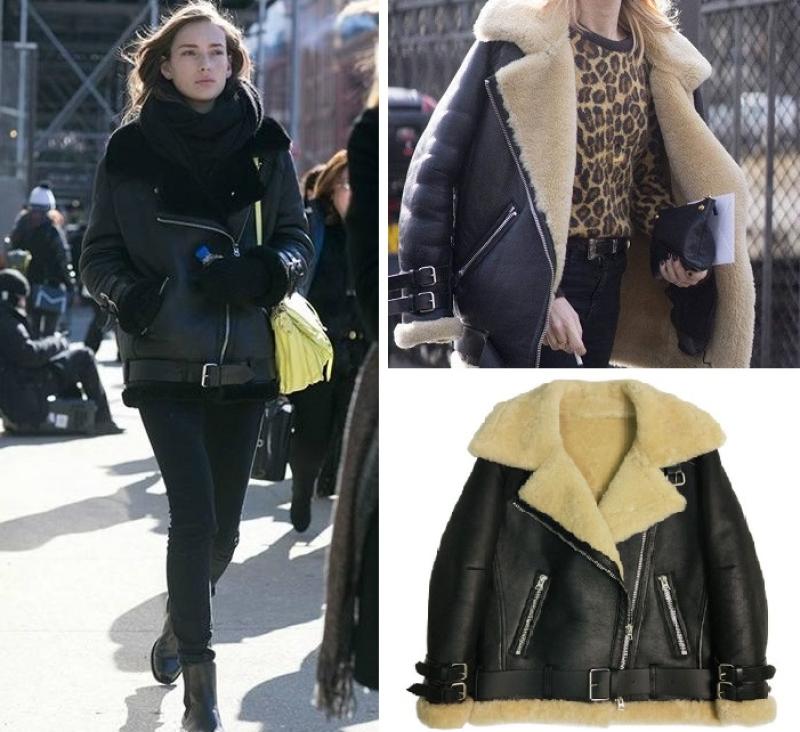 수입 프라하 셀린 리얼 양가죽 무스탕 자켓 이민정