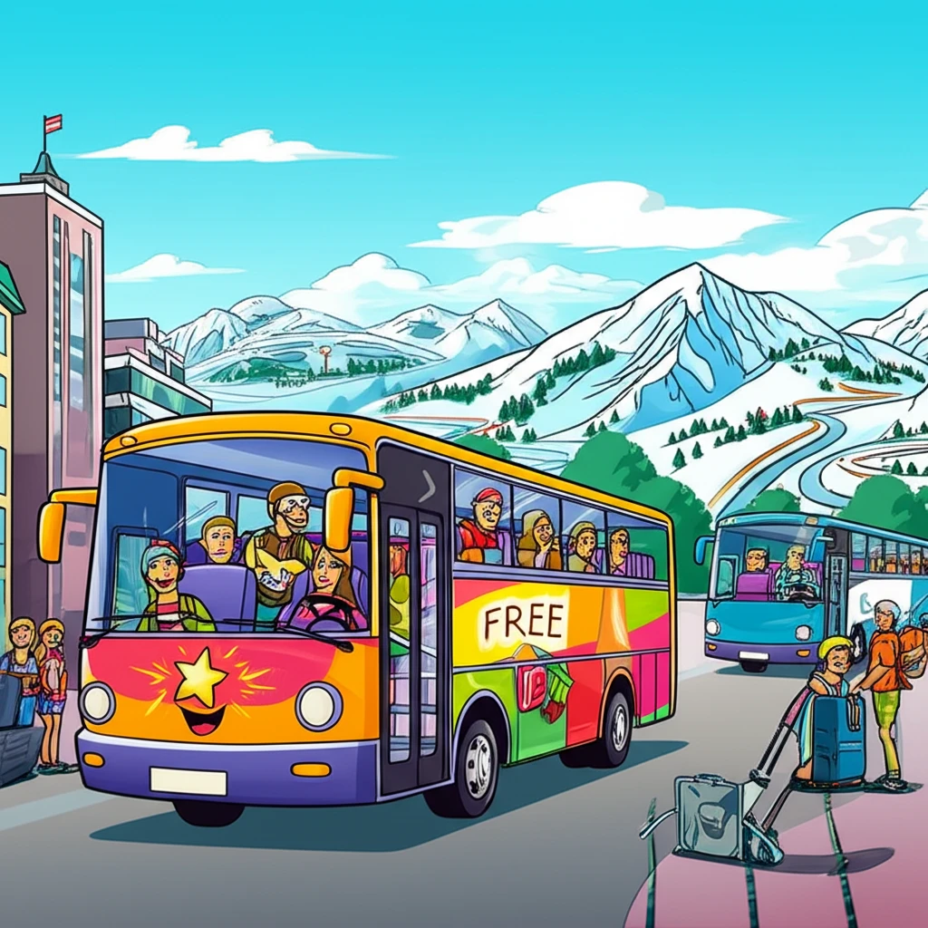 스키장 셔틀 탑승 성공률 100% 만..