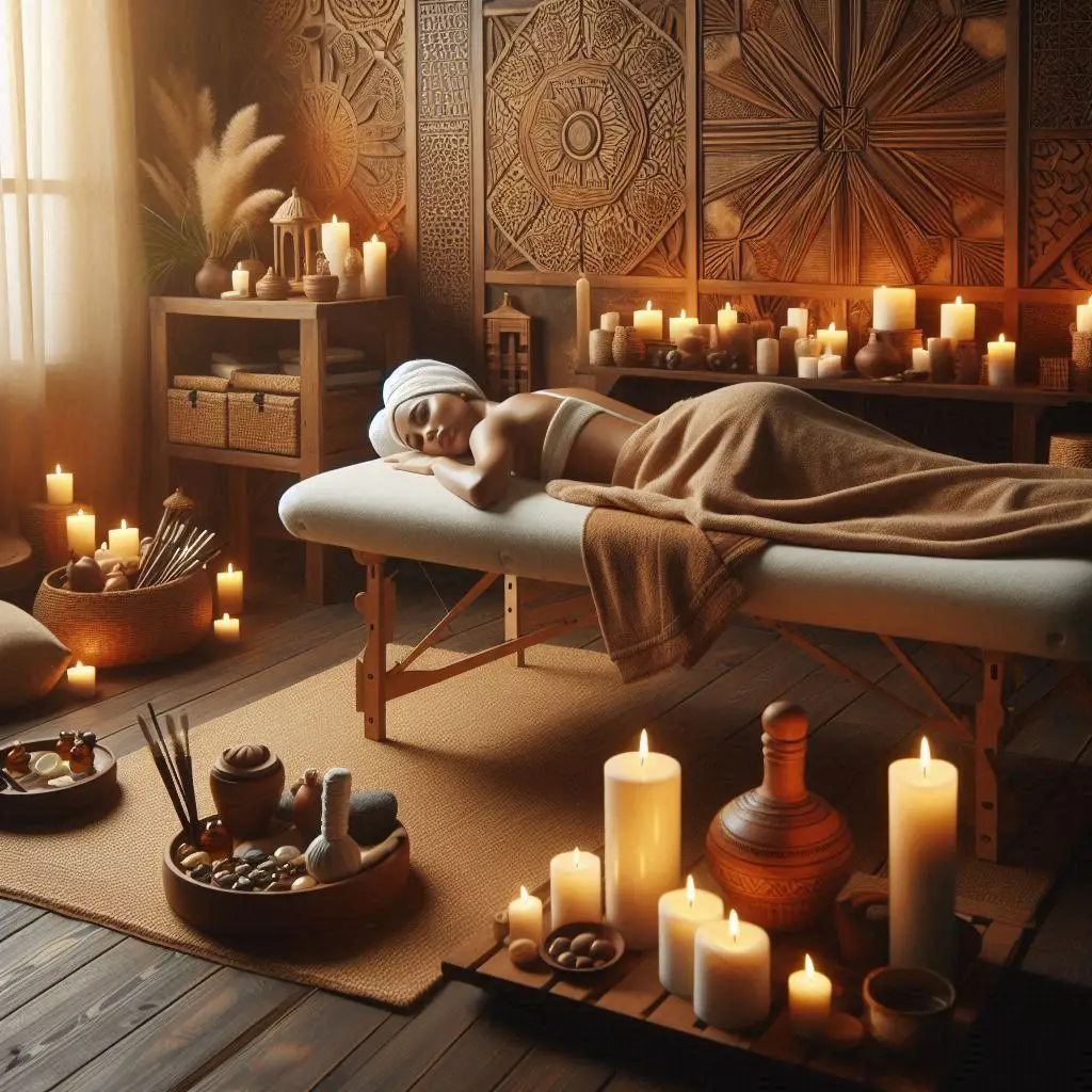 피부,체형관리 샵 배경