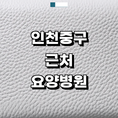 인천 중구 요양병원