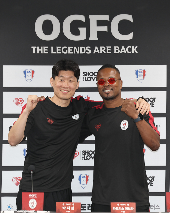 박지성 에브라 재회 무릎 시술 투혼! OGFC vs 수원삼성 레전드 매치 라인업·중계·비하인드 총정리