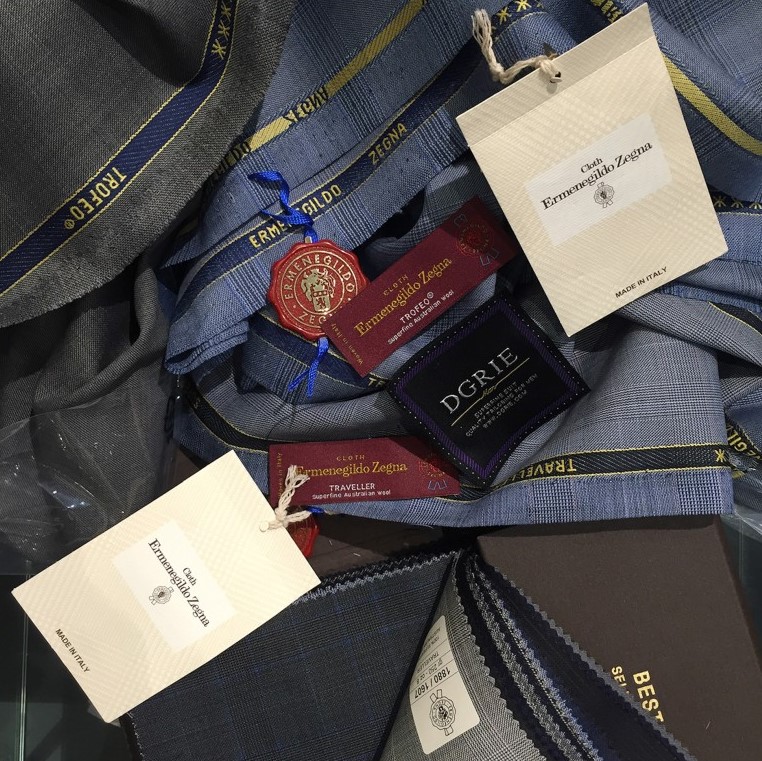 맞춤예복 준비과정, 제작과정, 원단선택