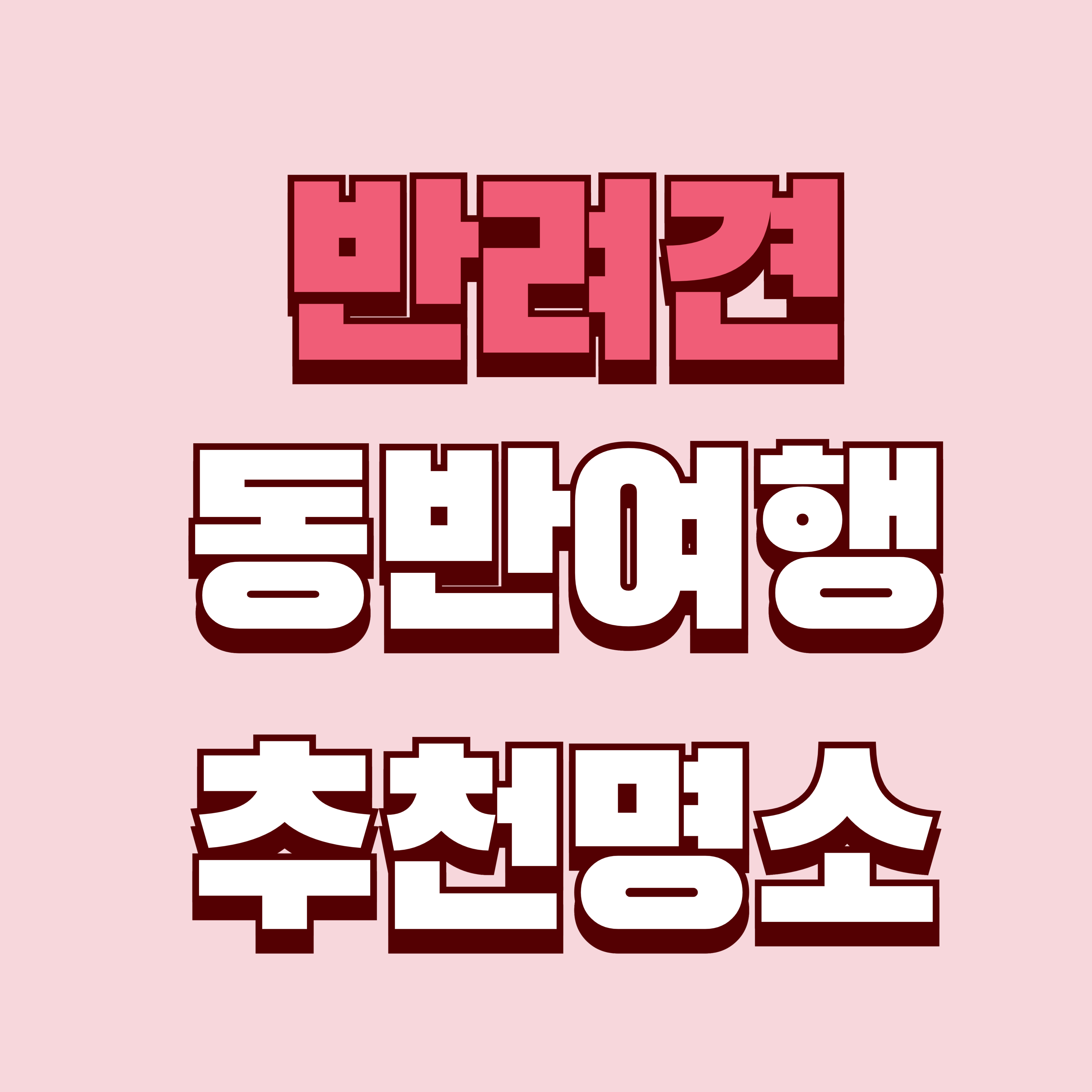 우리 반려견과 함께하는 즐거운 여행지 추천 - 강아지와 가족 모두 행복한 곳