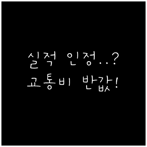 모두의카드 실적 인정 범위와 대중교통..